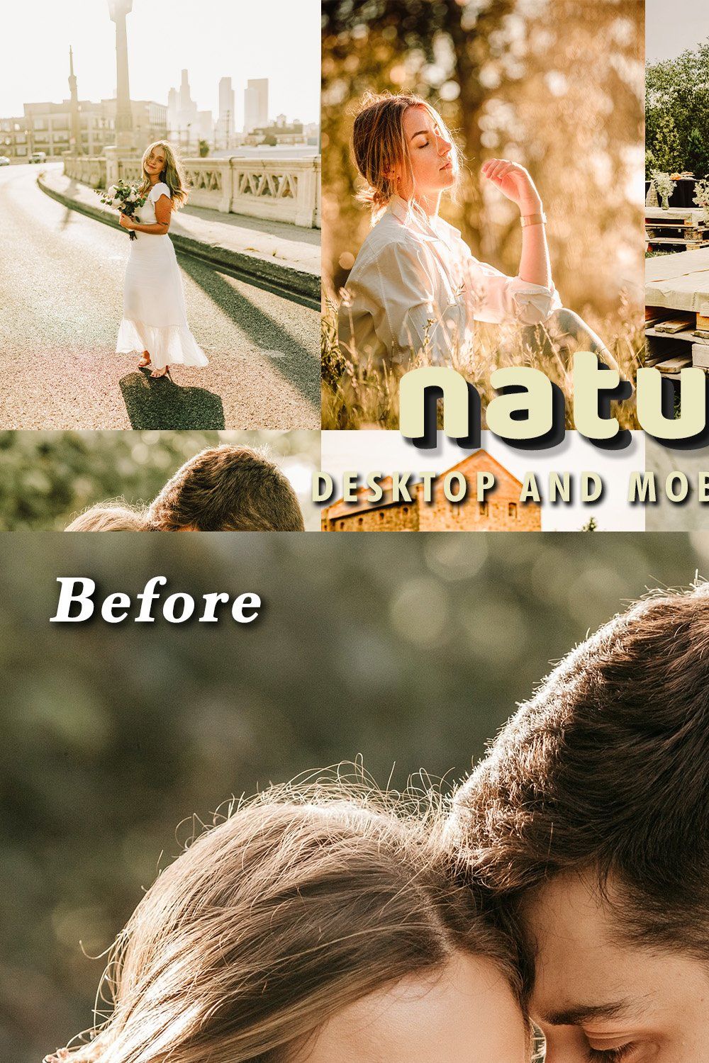 10 Natural Lightroom Presets pinterest preview image.