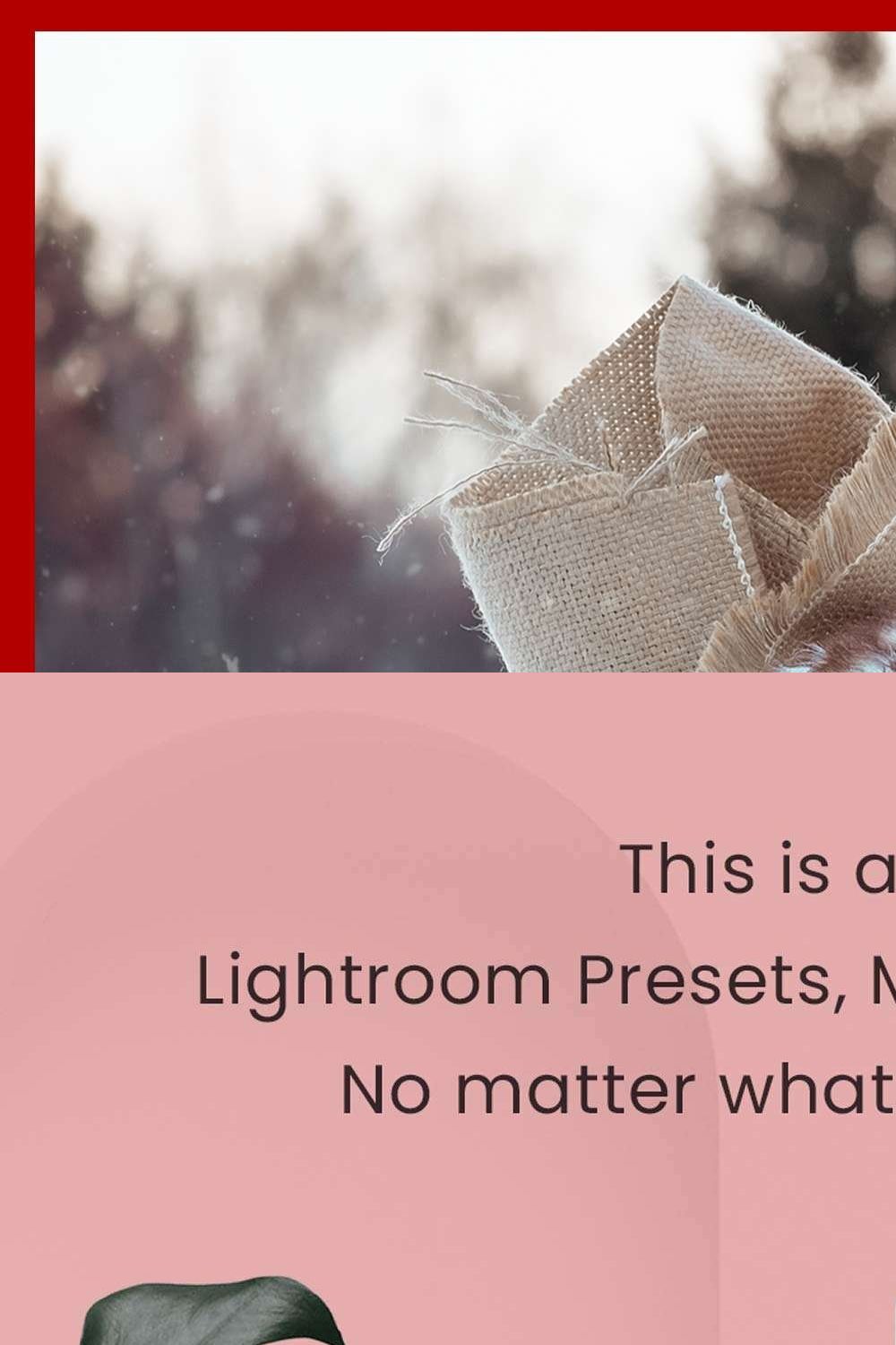 10 New Year Lightroom Presets & LUTs pinterest preview image.
