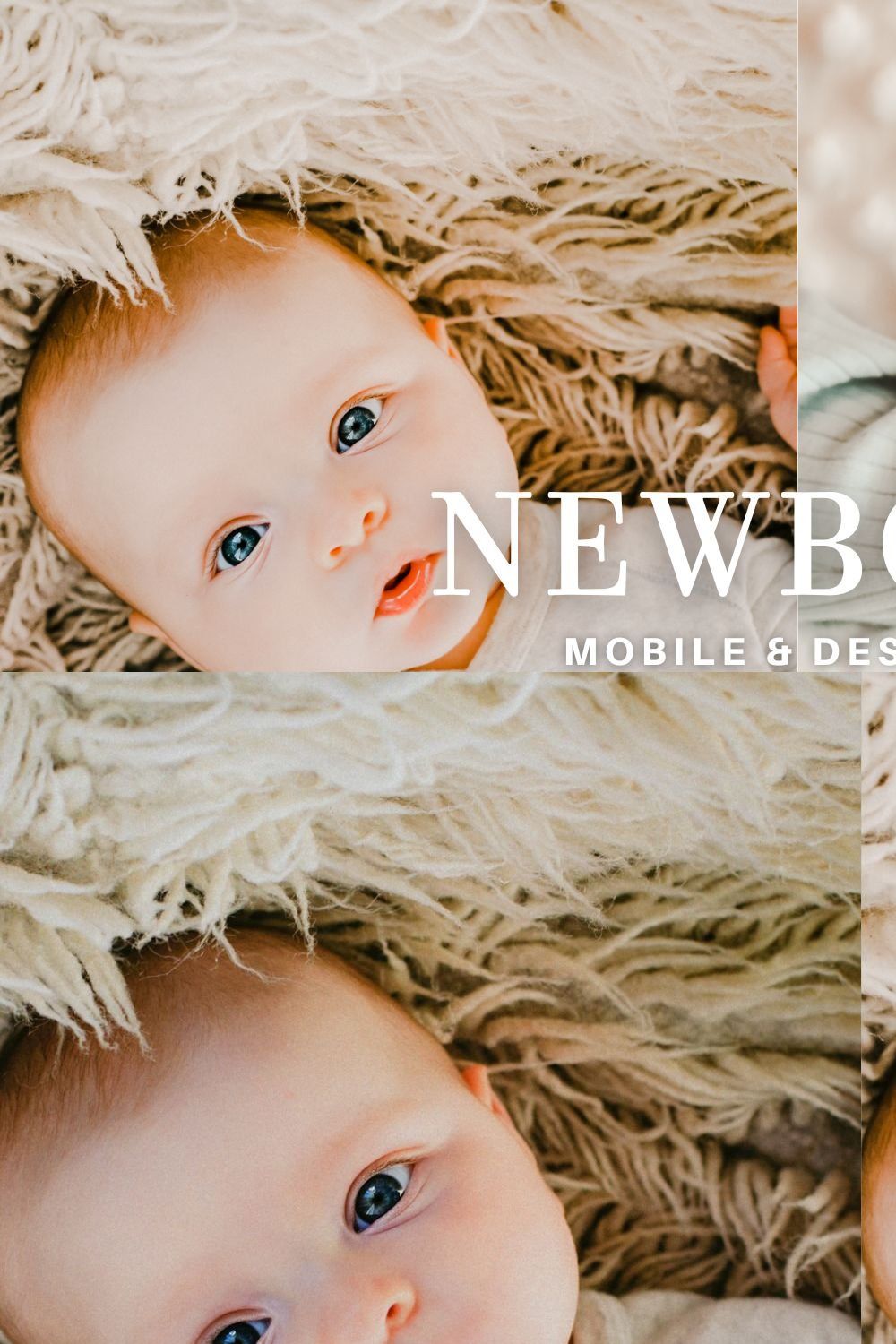 10 NEWBORN LIGHTROOM PRESETS pinterest preview image.