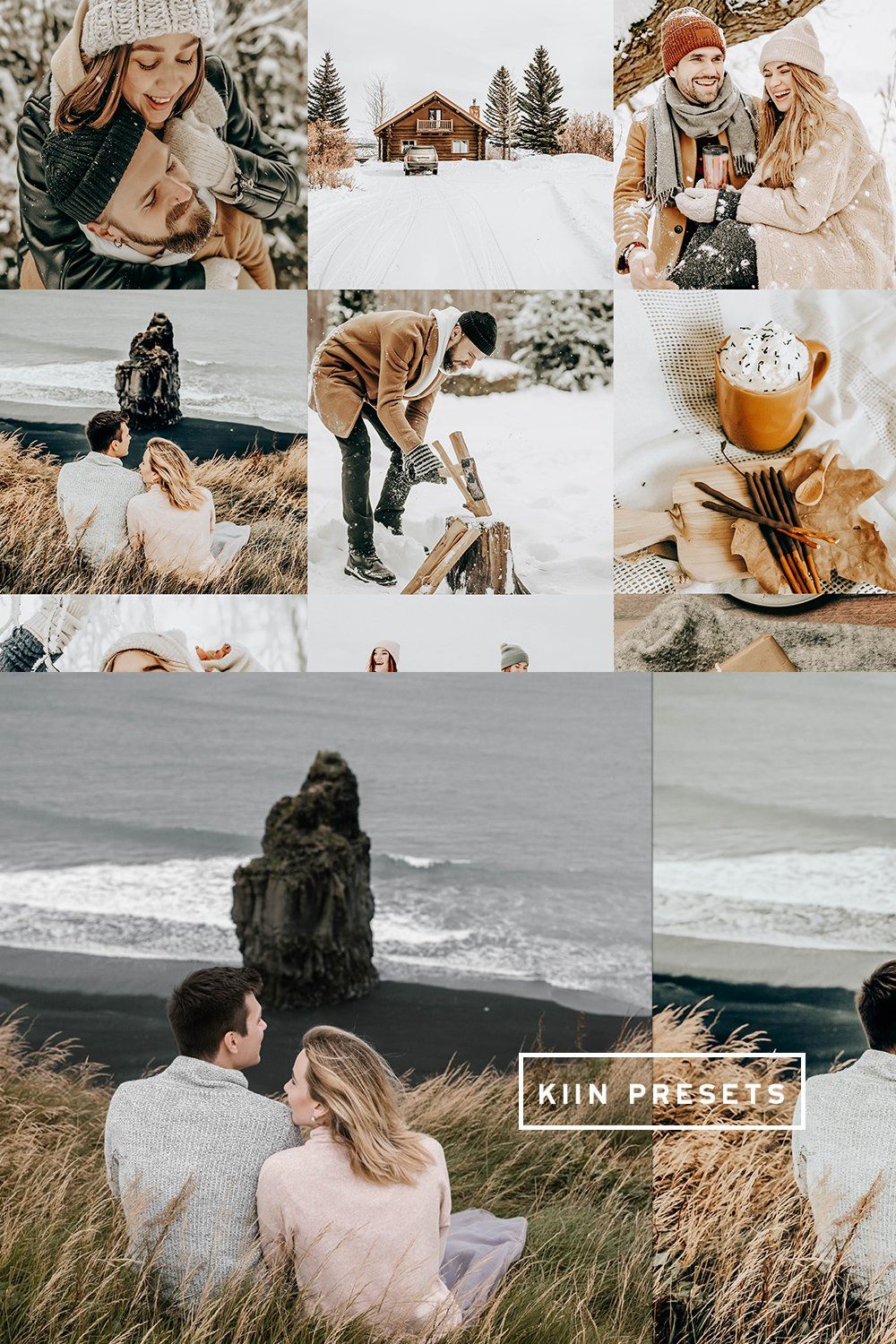 10 NORDIC LIGHTROOM MOBILE PRESETS pinterest preview image.