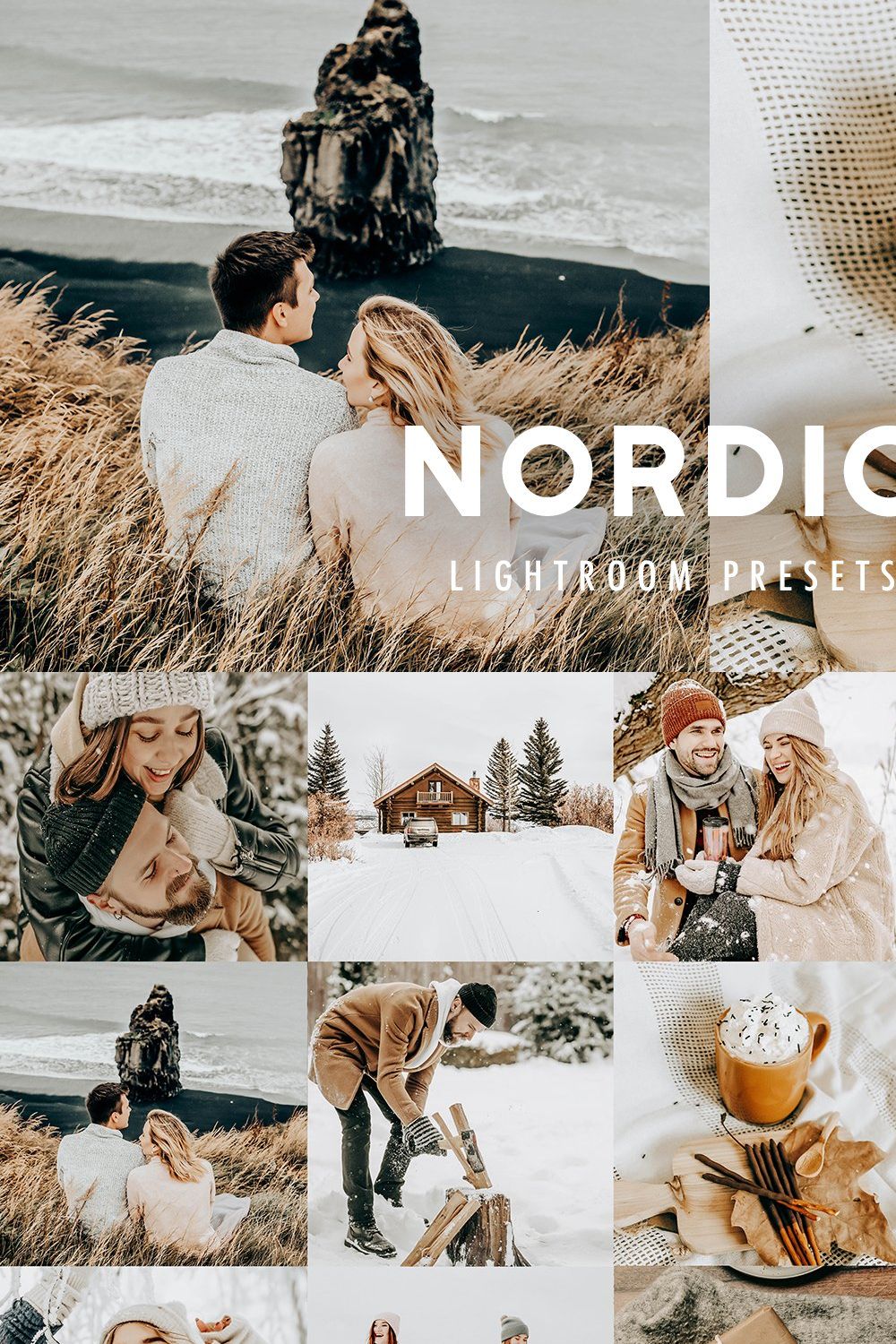 10 NORDIC LIGHTROOM PRESETS pinterest preview image.