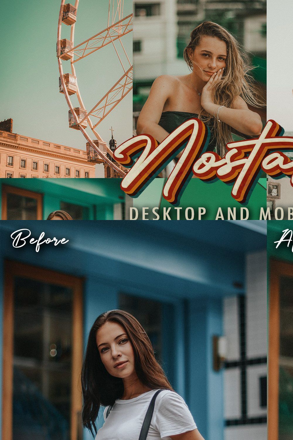 10 Nostalgia Lightroom Presets pinterest preview image.