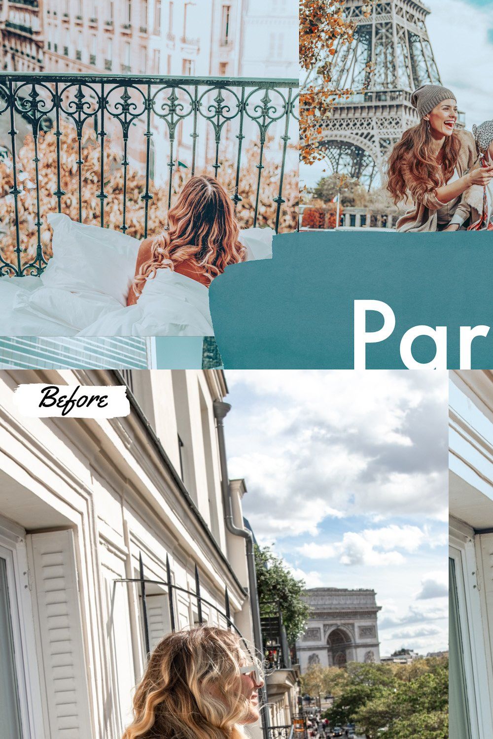 10 Paris Mobile Lightroom Presets pinterest preview image.