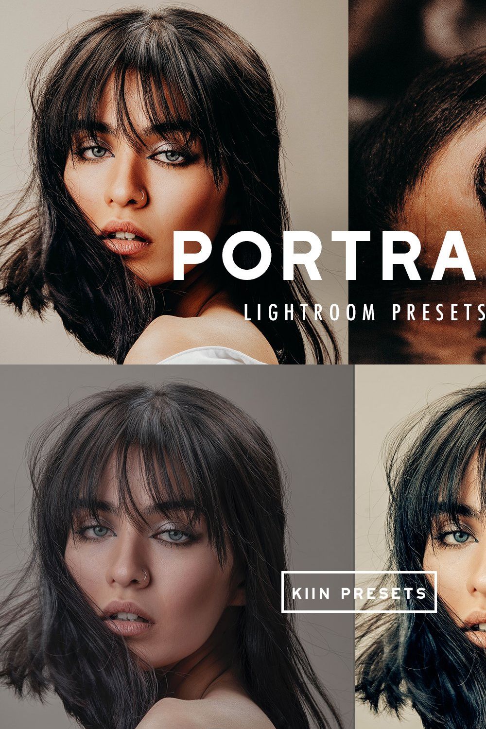 10 PORTRAIT LIGHTROOM PRESETS pinterest preview image.