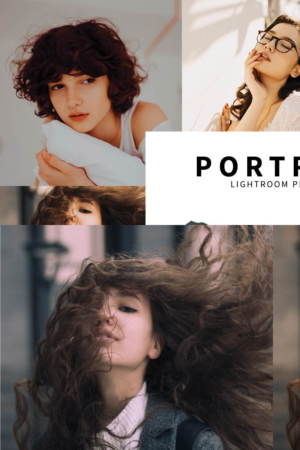 10 Portrait Lightroom Presets pinterest preview image.