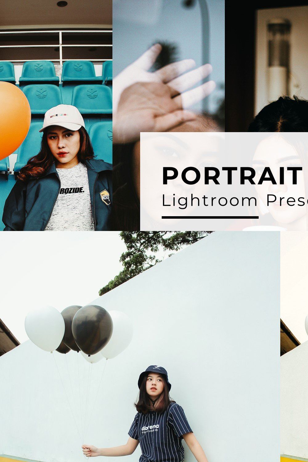 10+ Portrait Lightroom Presets pinterest preview image.