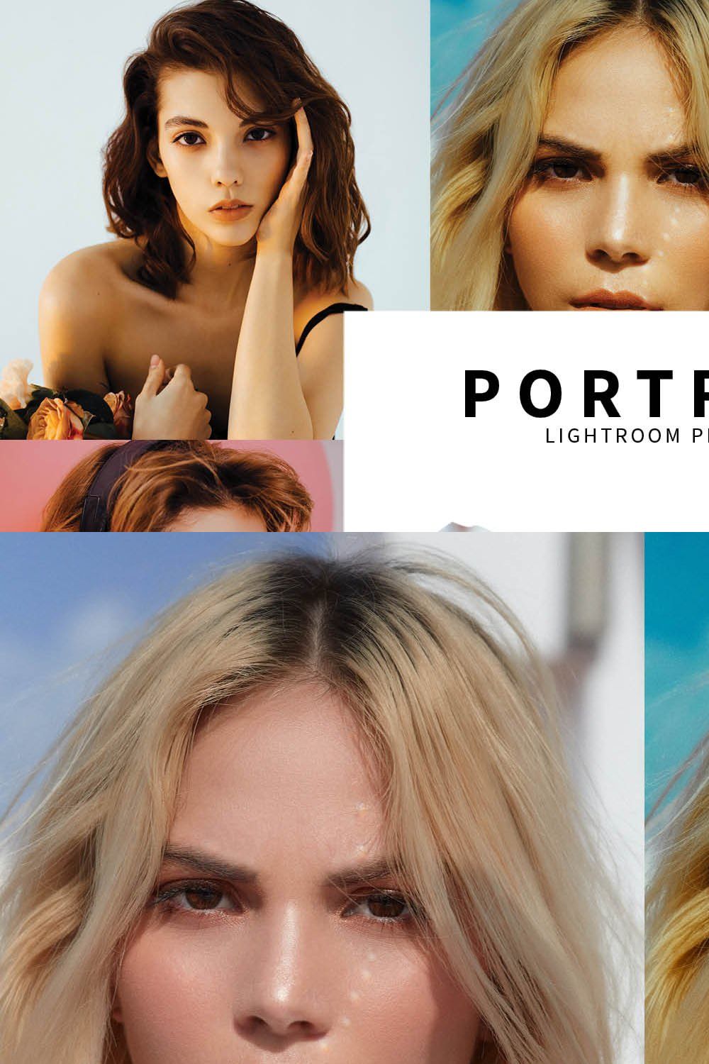 10 Portrait Lightroom Presets pinterest preview image.