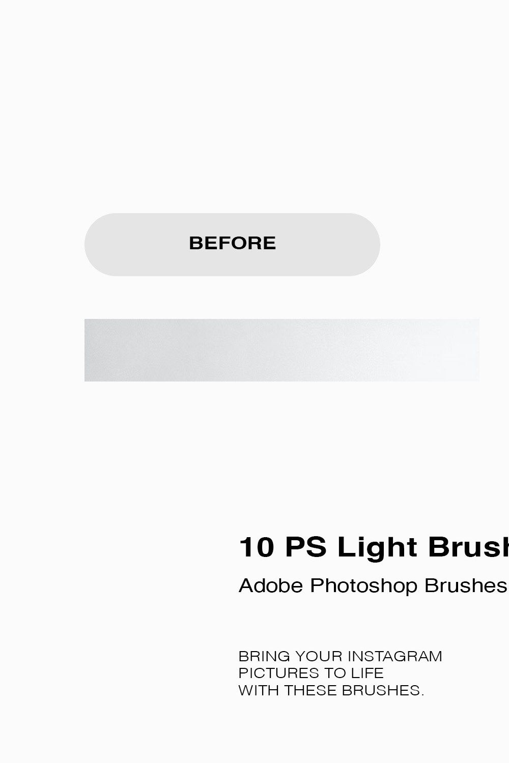 10 PS Light Brushes pinterest preview image.