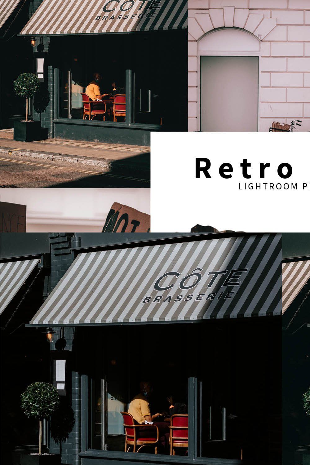 10 Retro Film Lightroom Presets pinterest preview image.