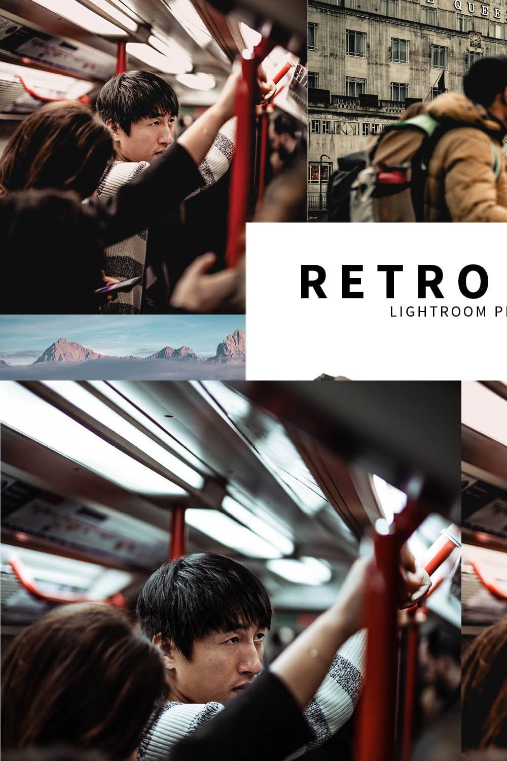 10 Retro Film Lightroom Presets pinterest preview image.