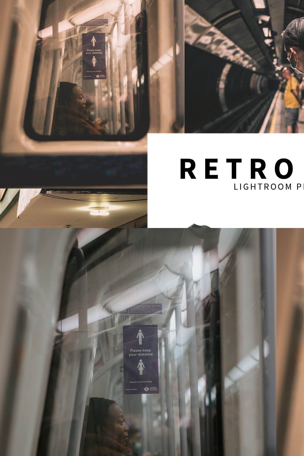 10 Retro Film Lightroom Presets pinterest preview image.