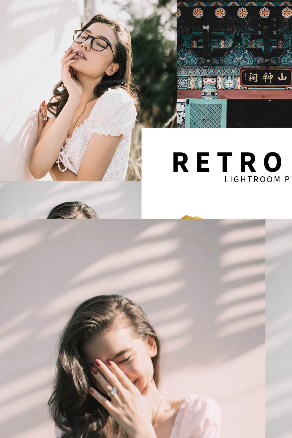 10 Retro Film Lightroom Presets pinterest preview image.