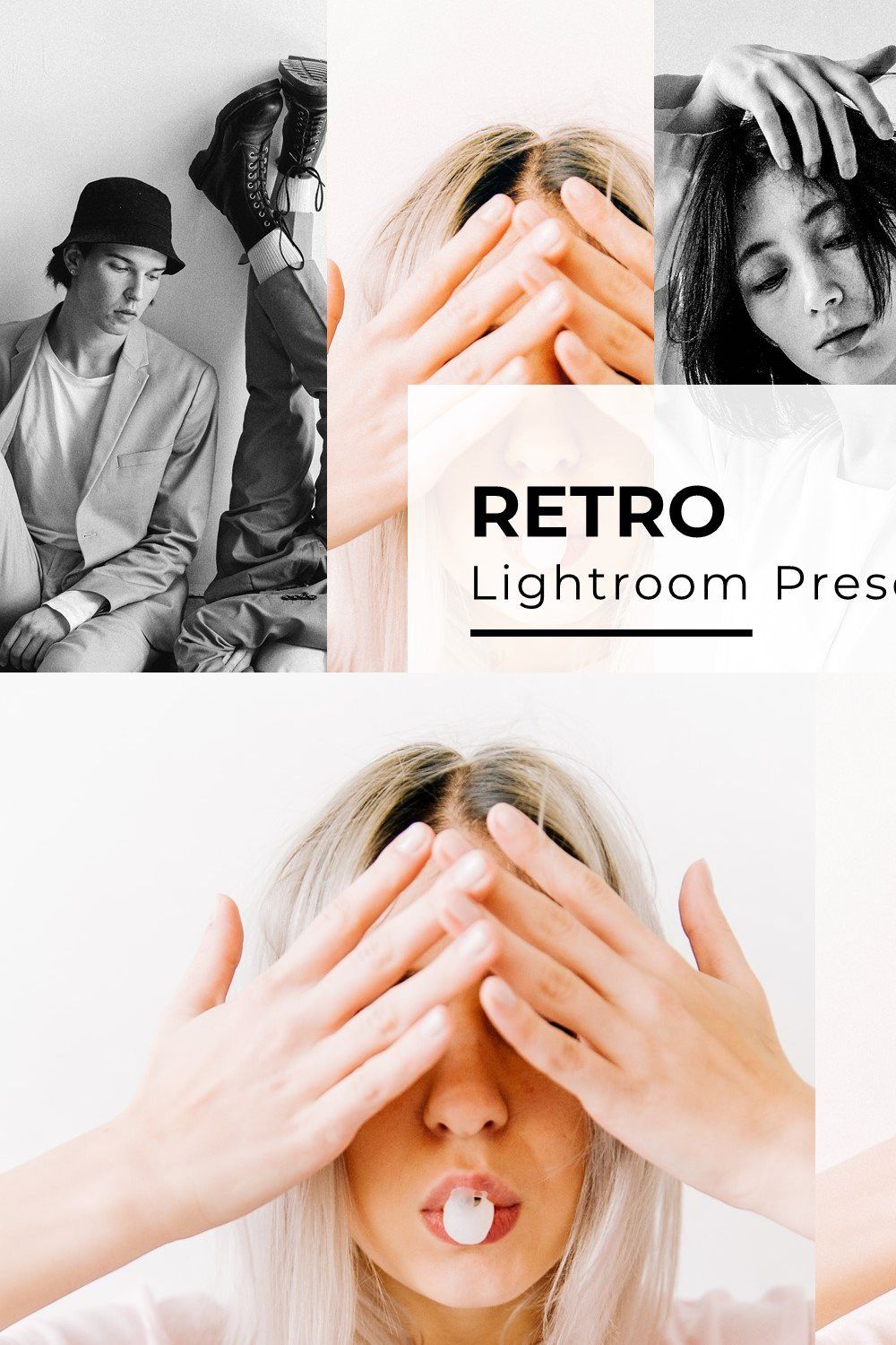 10+ Retro Lightroom Presets pinterest preview image.