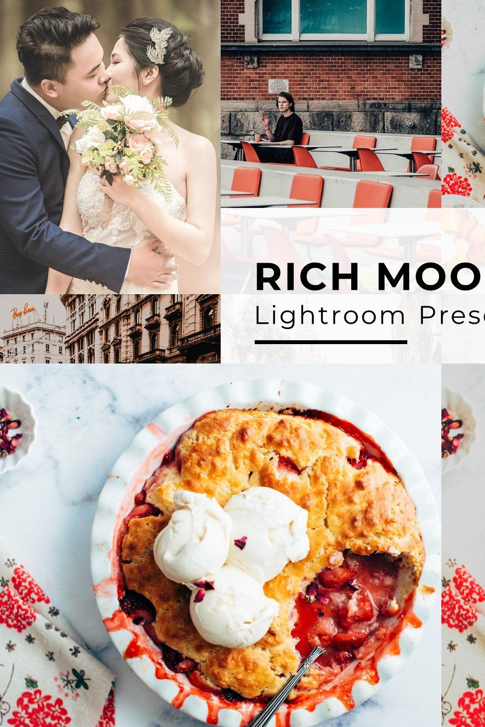 10 Rich Mood Lightroom Presets pinterest preview image.