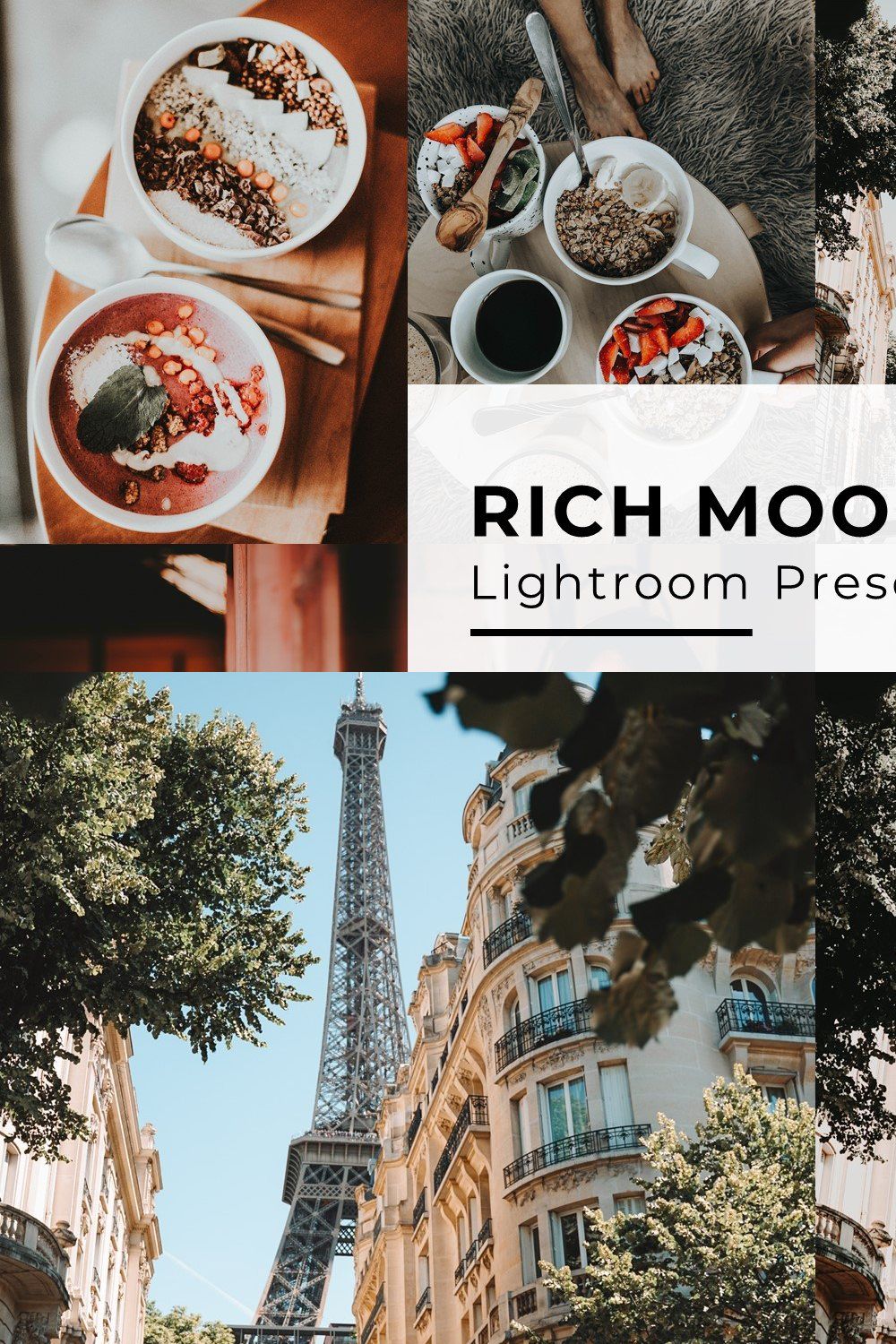 10 Rich Mood Lightroom Presets pinterest preview image.