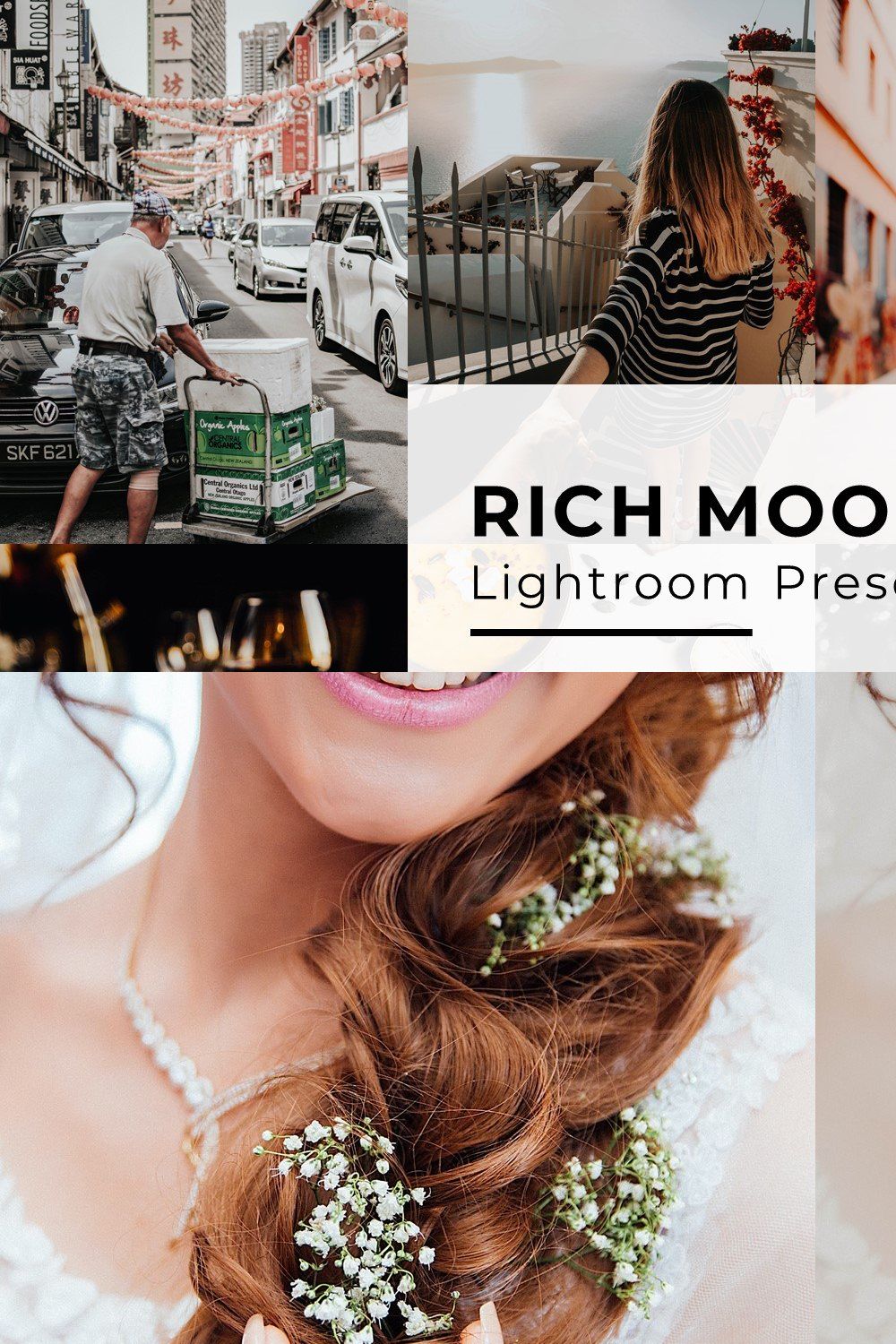 10 Rich Mood Lightroom Presets pinterest preview image.