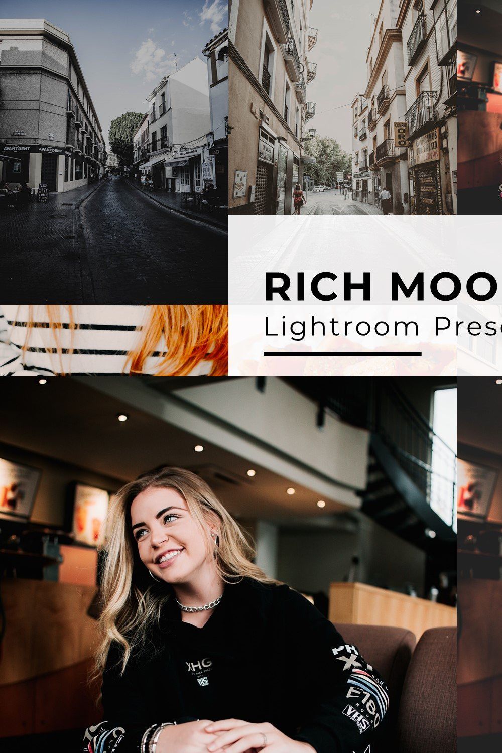 10 Rich Mood Lightroom Presets pinterest preview image.