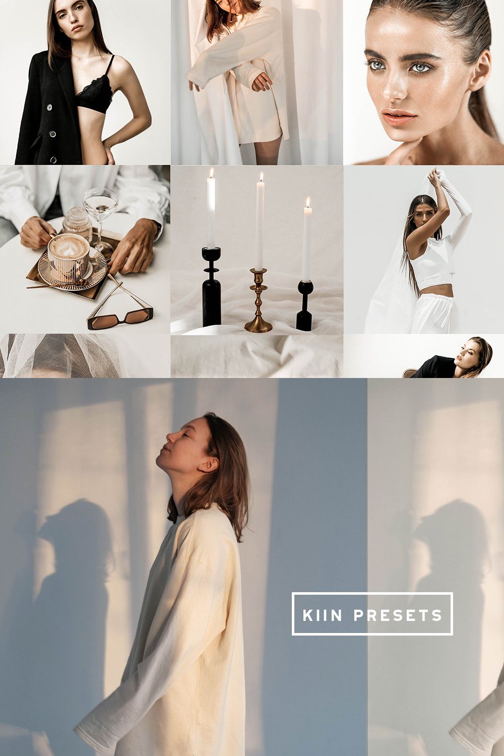 10 SILK LIGHTROOM MOBILE PRESETS pinterest preview image.