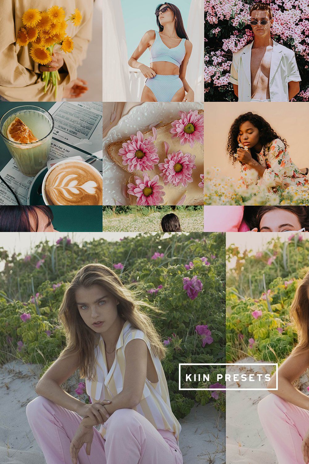 10 SPRING LIGHTROOM MOBILE PRESETS pinterest preview image.