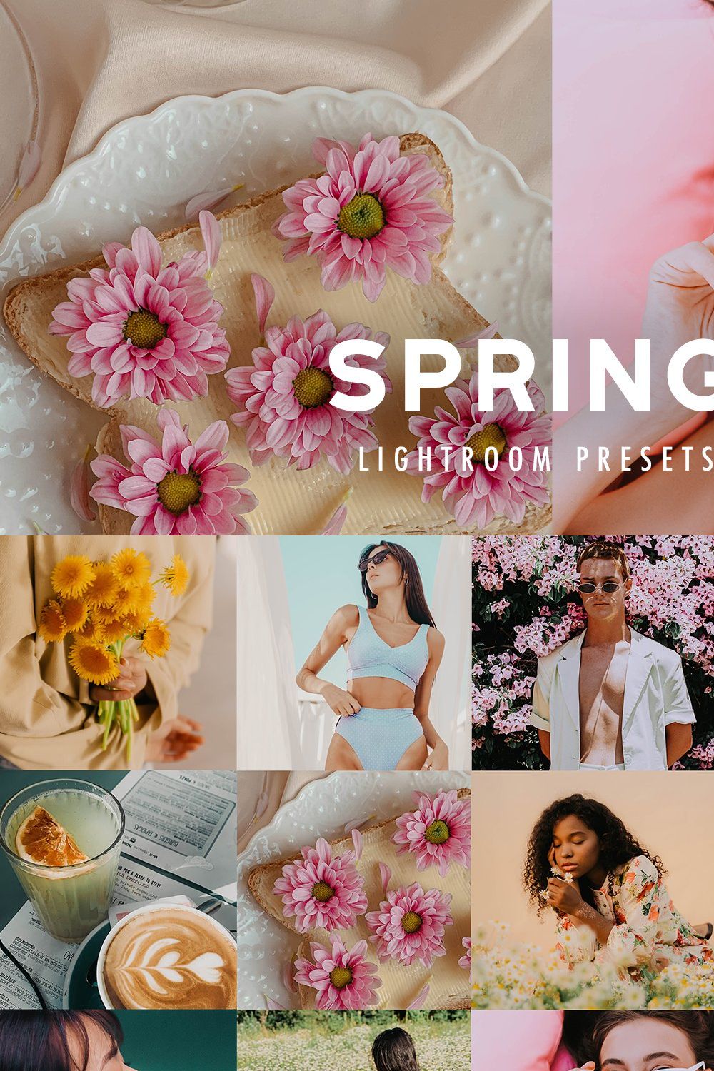 10 SPRING LIGHTROOM PRESETS pinterest preview image.