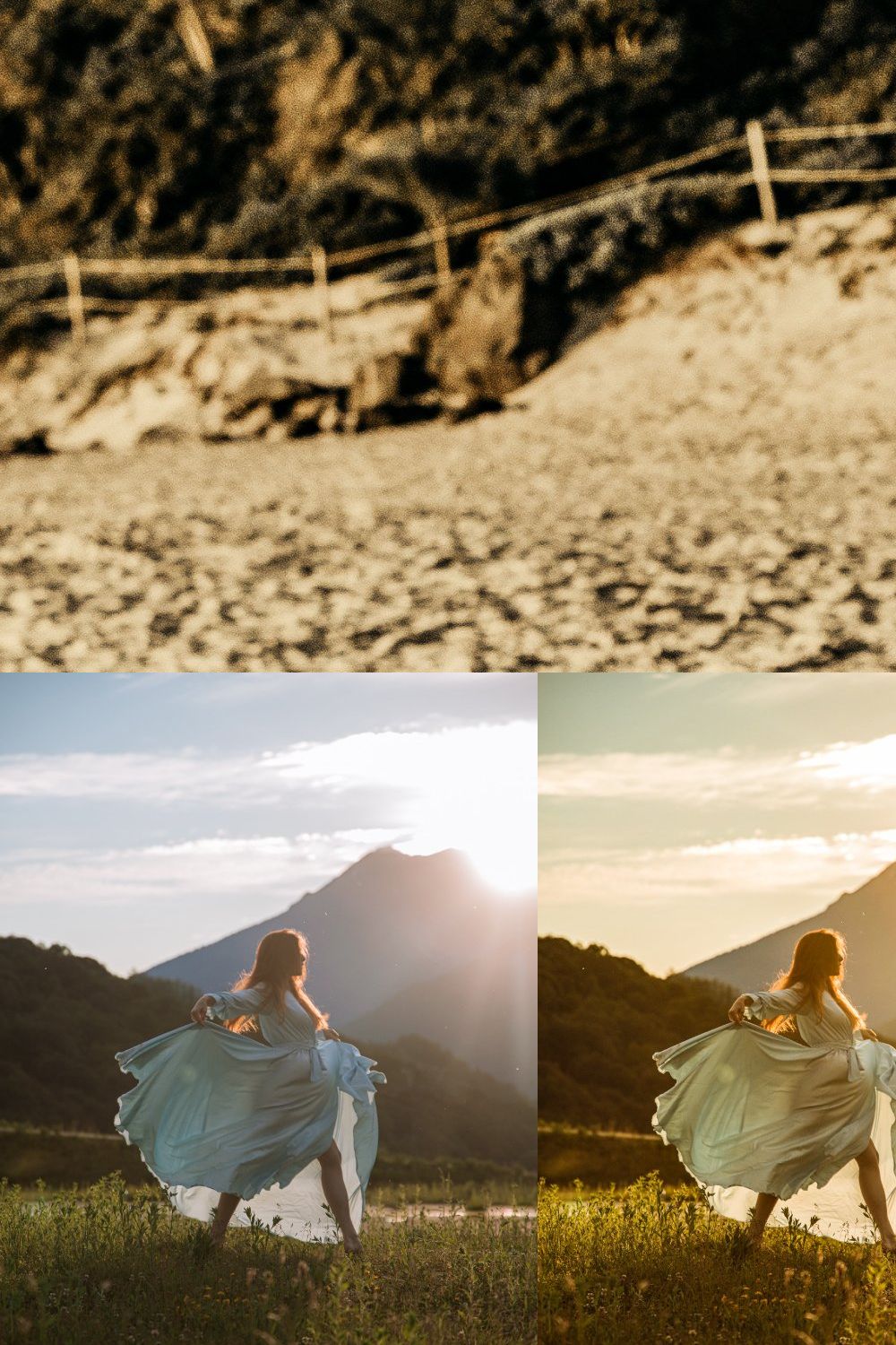 10 Sun Colour Lightroom Presets pinterest preview image.