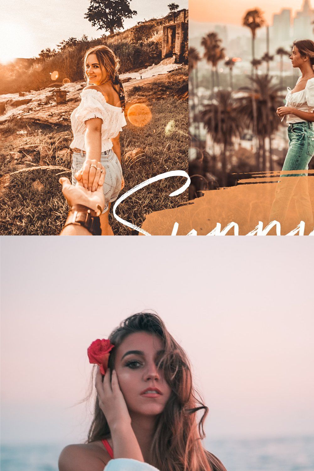 10 Sunny & Warm Mobile Presets pinterest preview image.