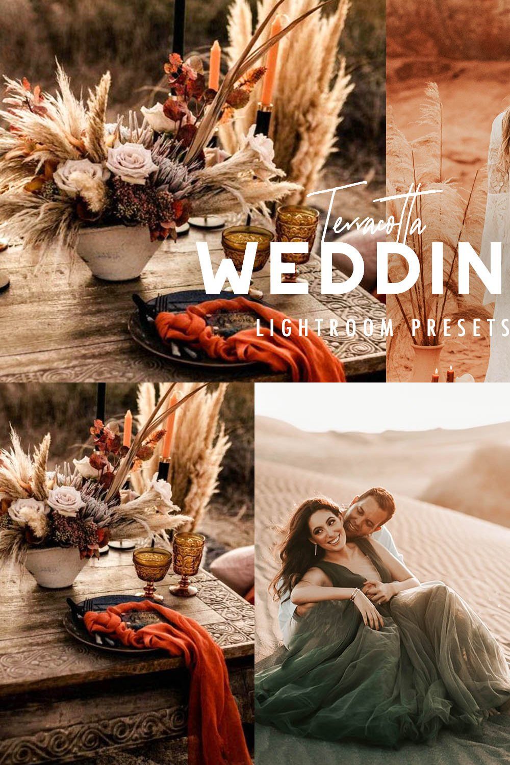 10 TERRACOTTA WEDDING LR PRESETS pinterest preview image.