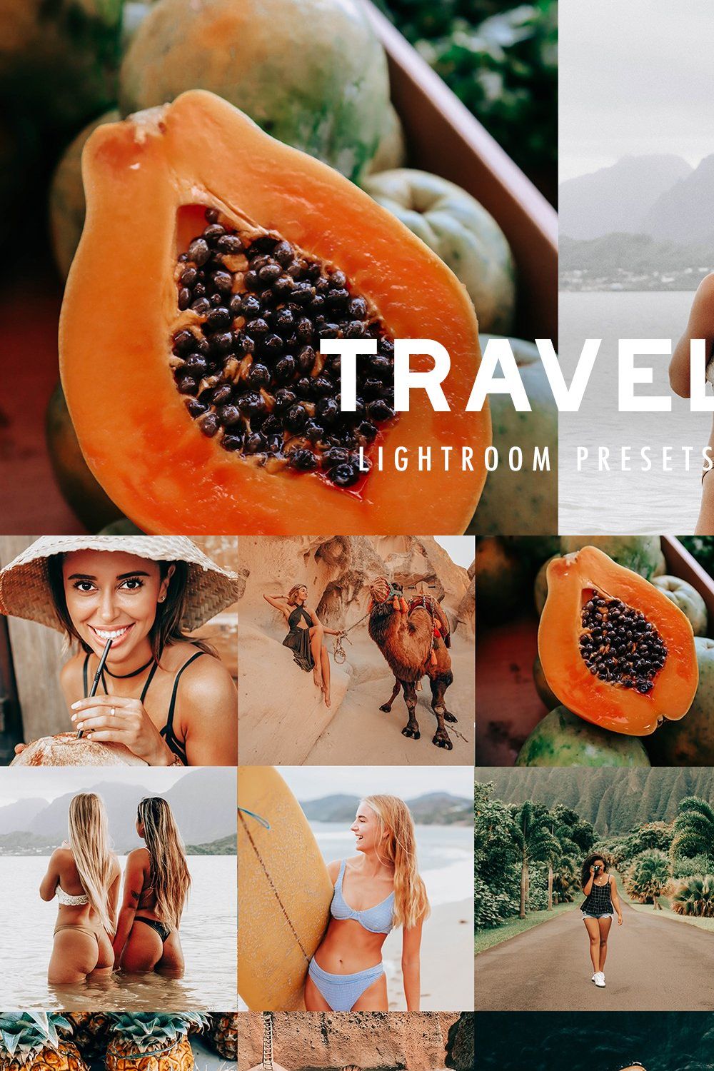 10 TRAVEL BLOGGER LIGHTROOM PRESETS pinterest preview image.