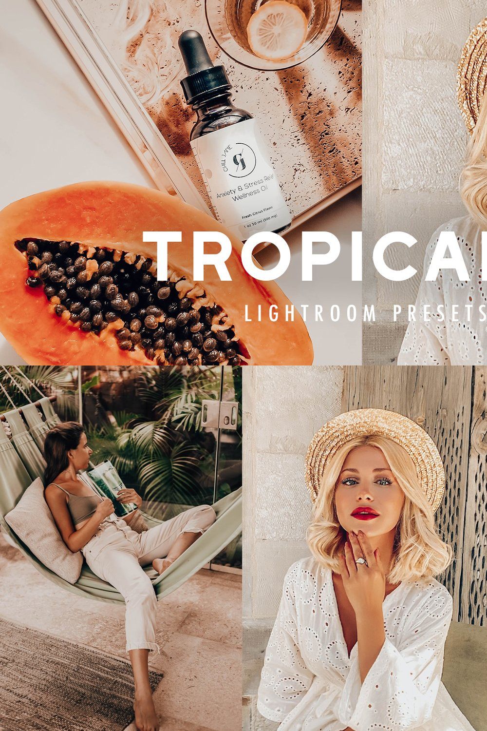 10 TROPICANA LIGHTROOM PRESETS pinterest preview image.