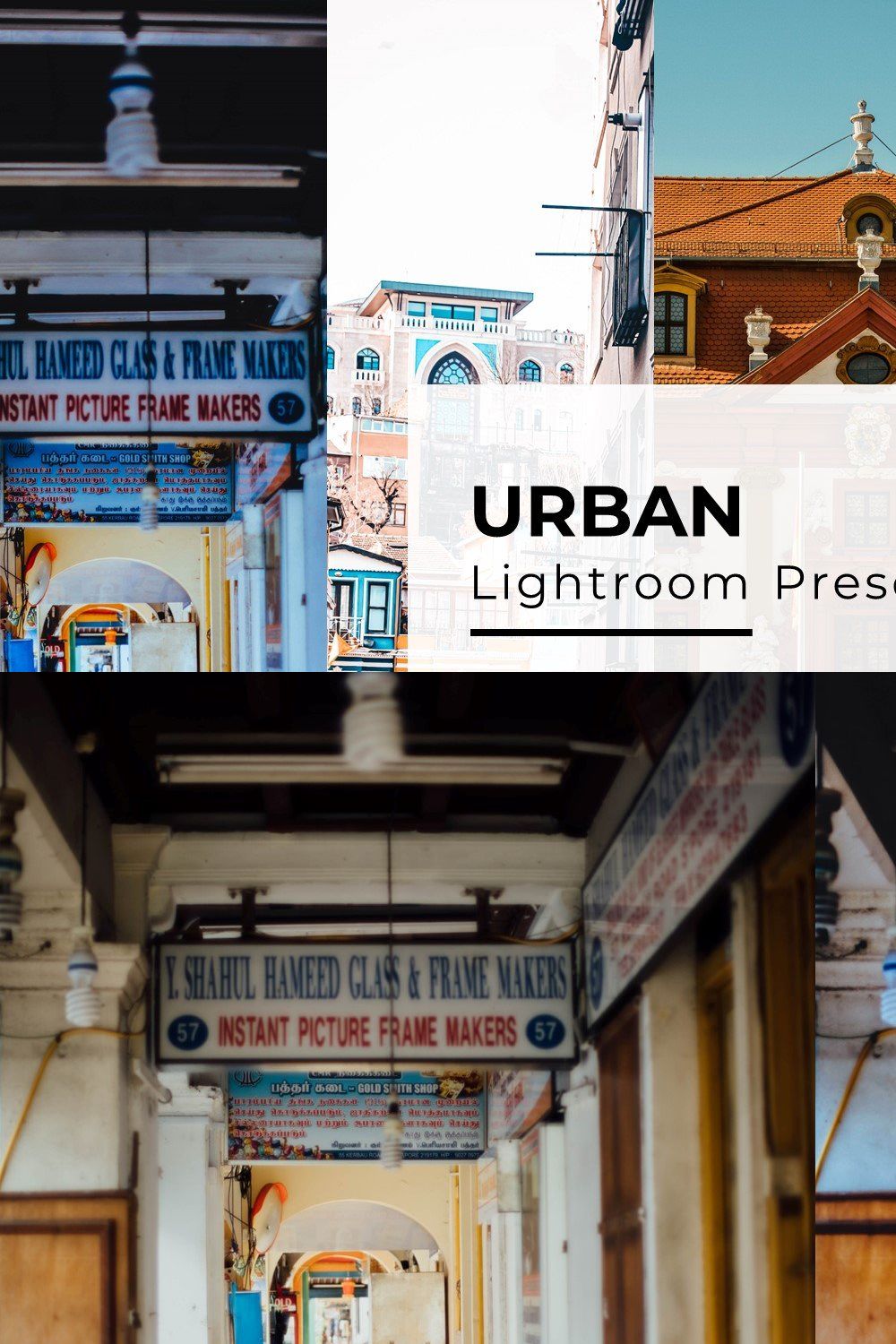 10+ Urban Lightroom Presets pinterest preview image.