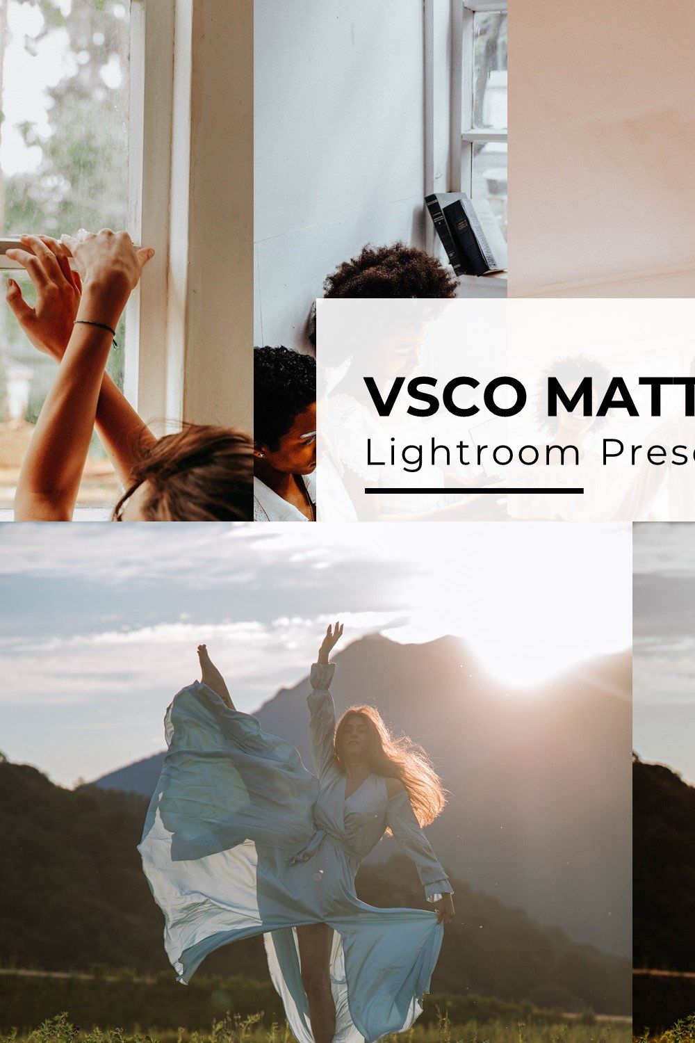 10+ VSCO Matte Lightroom Presets pinterest preview image.
