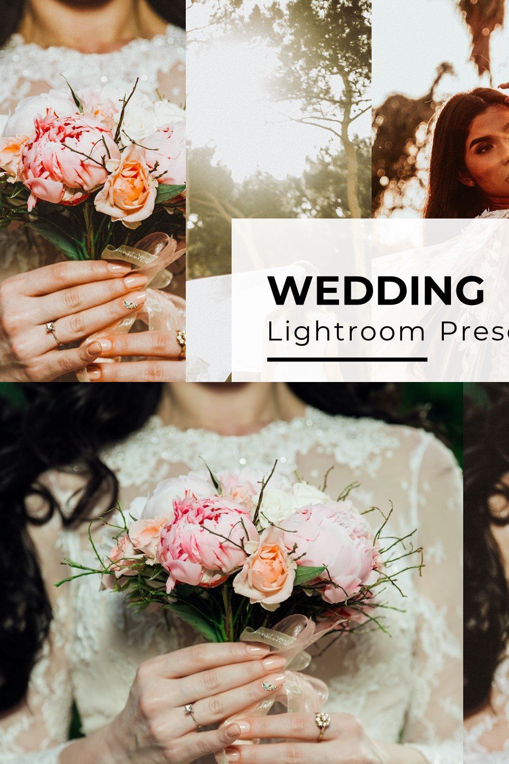 10+ Wedding Lightroom Presets pinterest preview image.