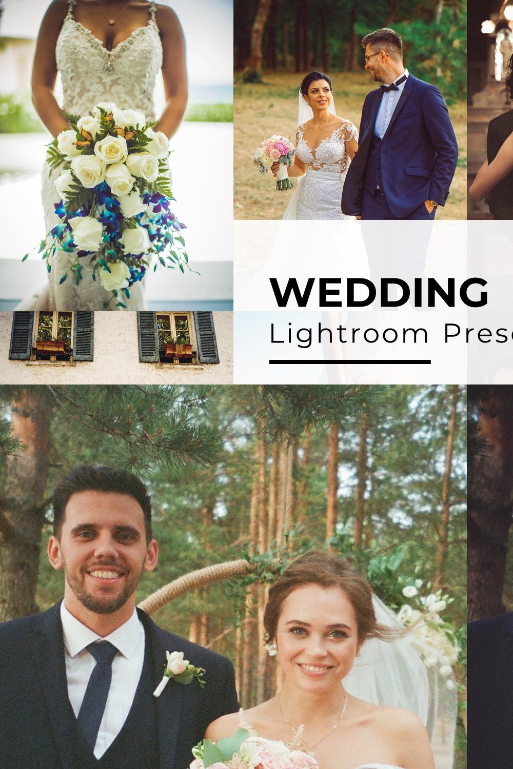 10 Wedding Lightroom Presets pinterest preview image.