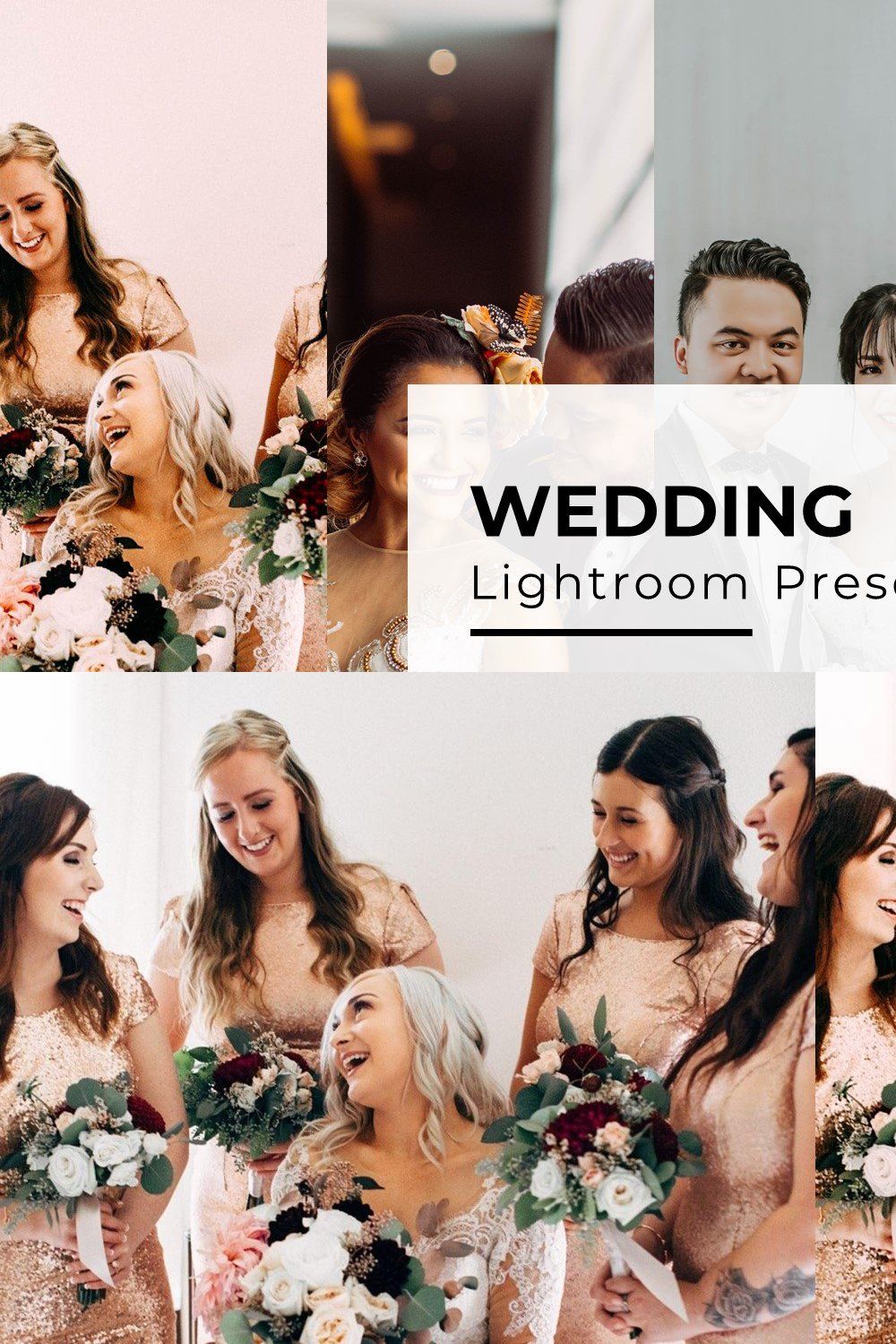 10+ Wedding Lightroom Presets pinterest preview image.
