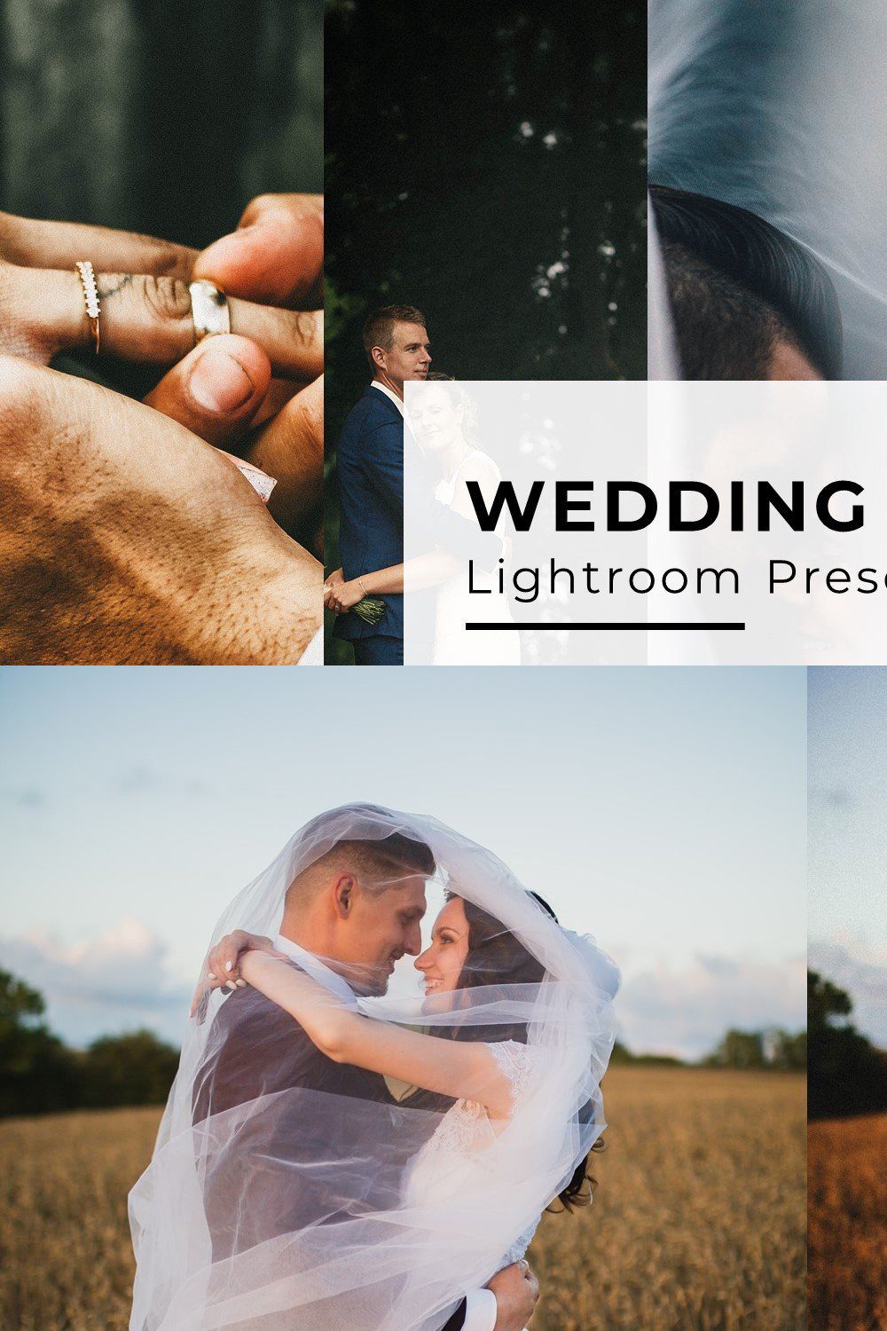 10+ Wedding Lightroom Presets pinterest preview image.