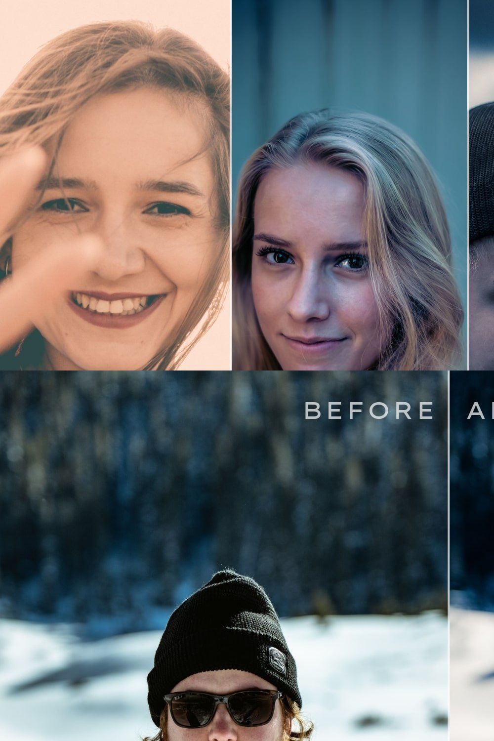 100 Cinema Look Lightroom Presets pinterest preview image.