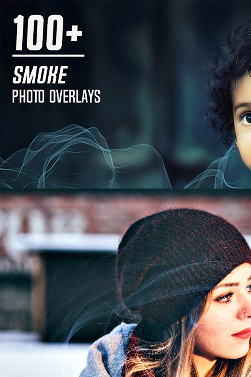 100+ Smoke Photo Overlays pinterest preview image.