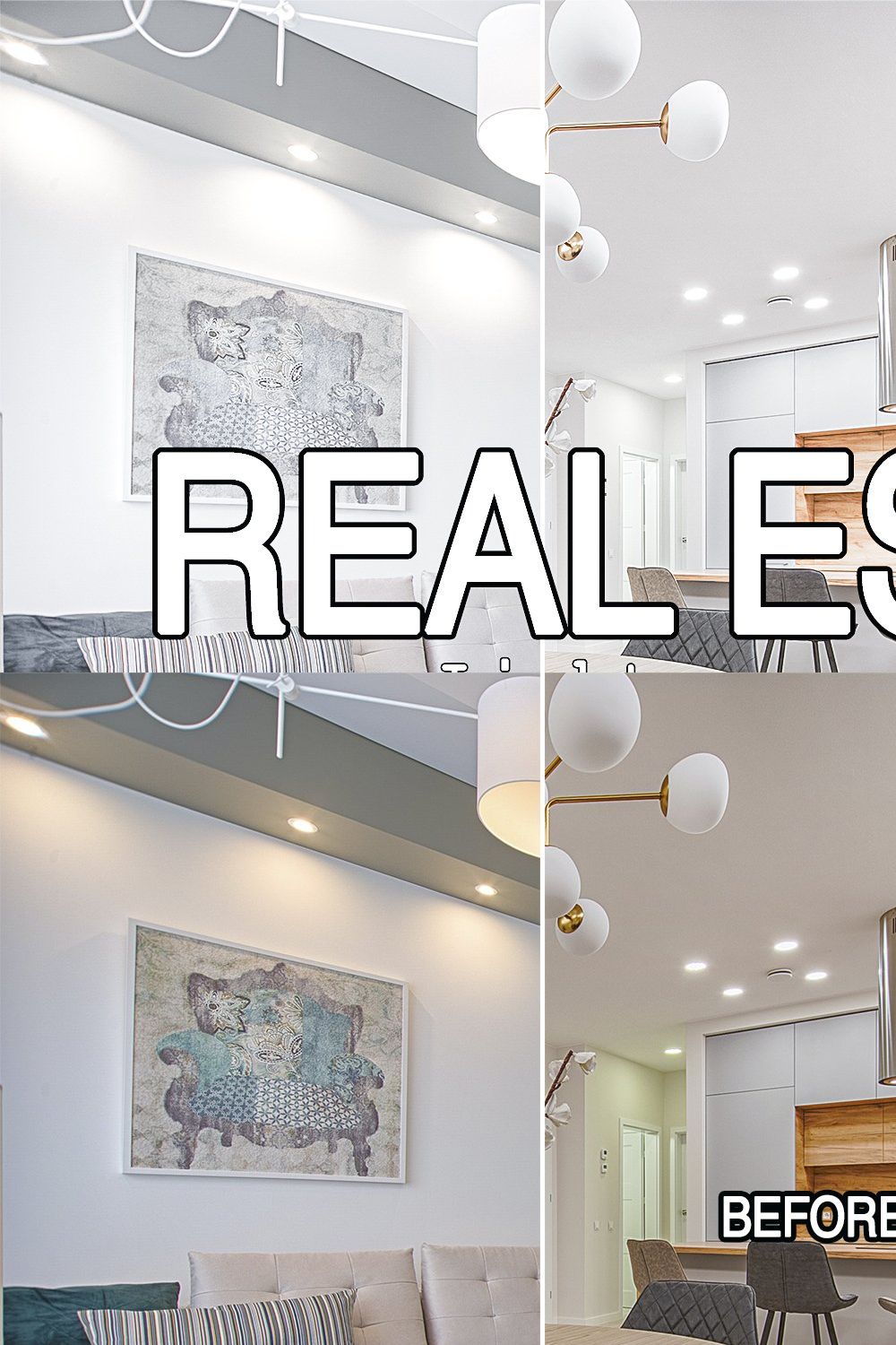 11 Real Estate Lightroom Presets pinterest preview image.