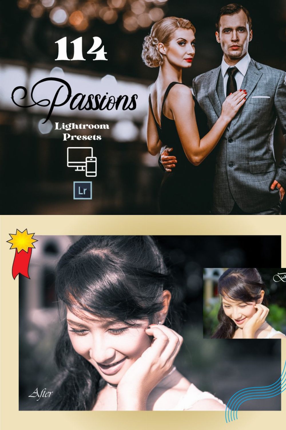 114 Passions Adobe Lightroom Preset pinterest preview image.