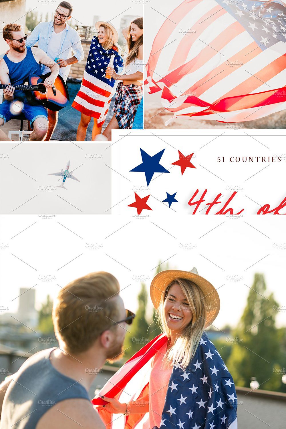 12 x Lightroom Presets, 4Th July pinterest preview image.