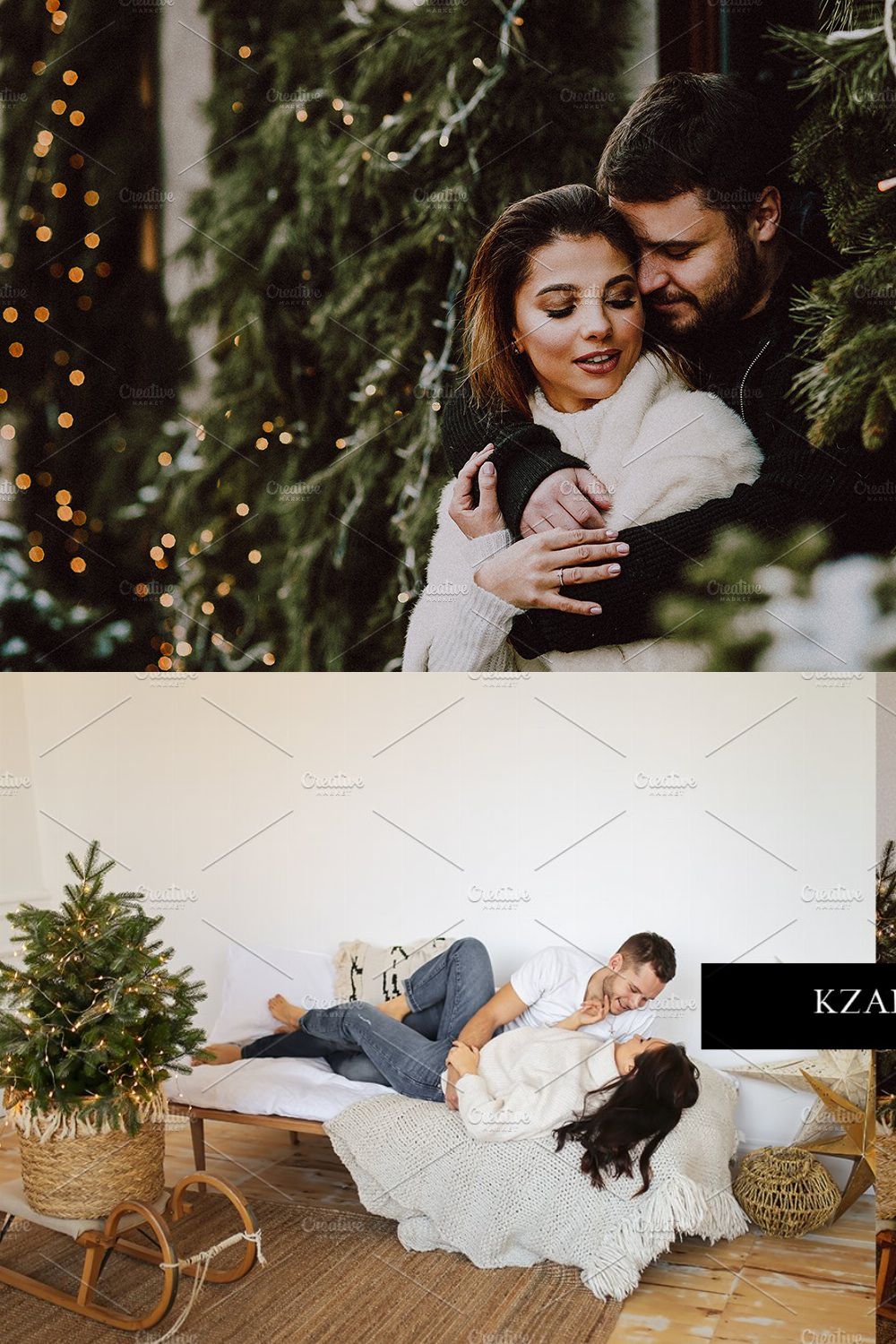 12 x Lightroom Presets, Mistletoe pinterest preview image.