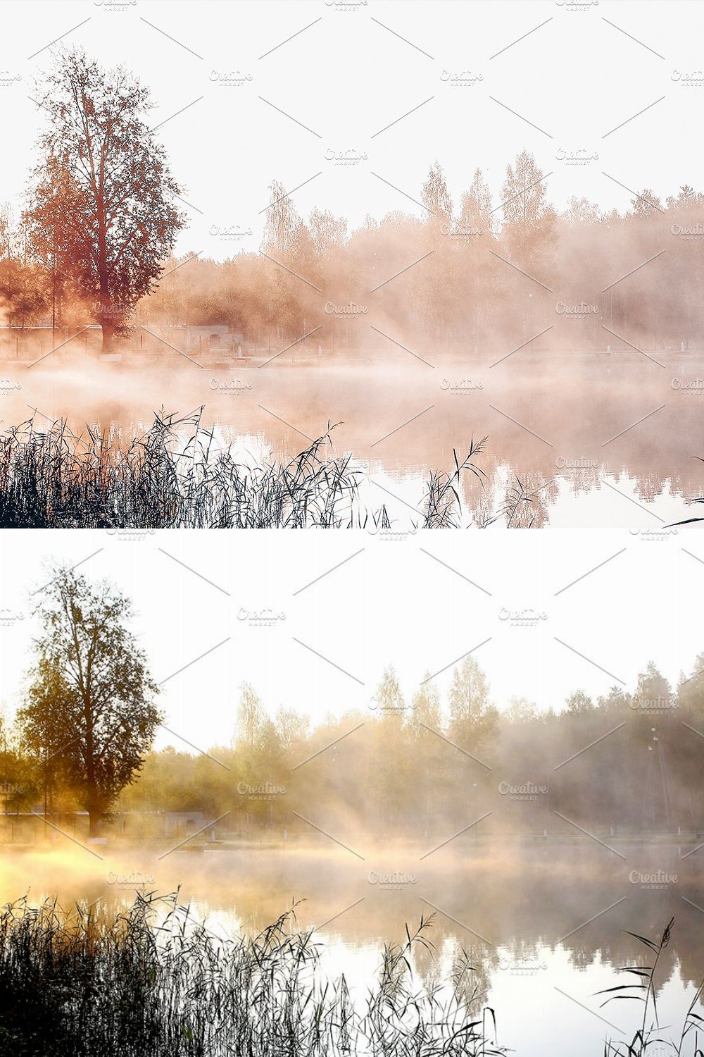 12 x Lightroom Presets, Peach pinterest preview image.