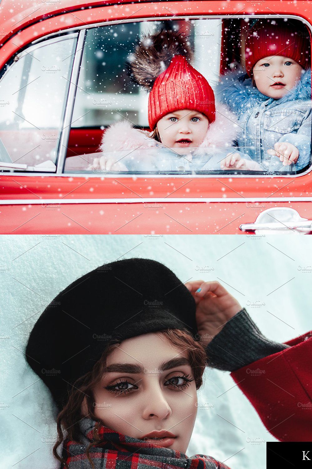 12 x Lightroom Presets Red and White pinterest preview image.