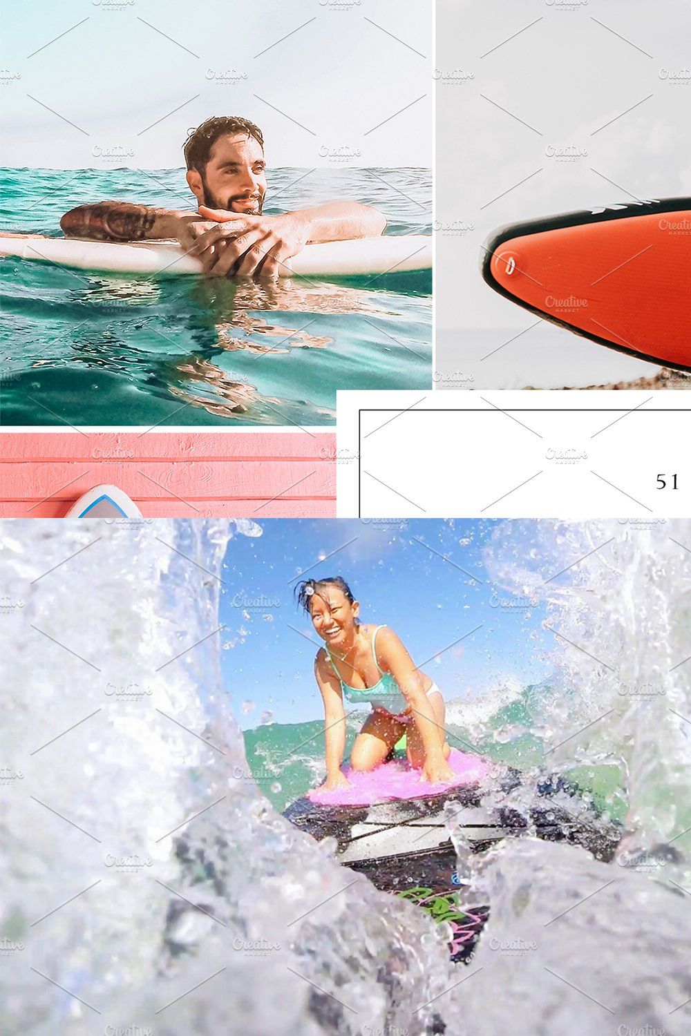 12 x Lightroom Presets, Surf Up pinterest preview image.