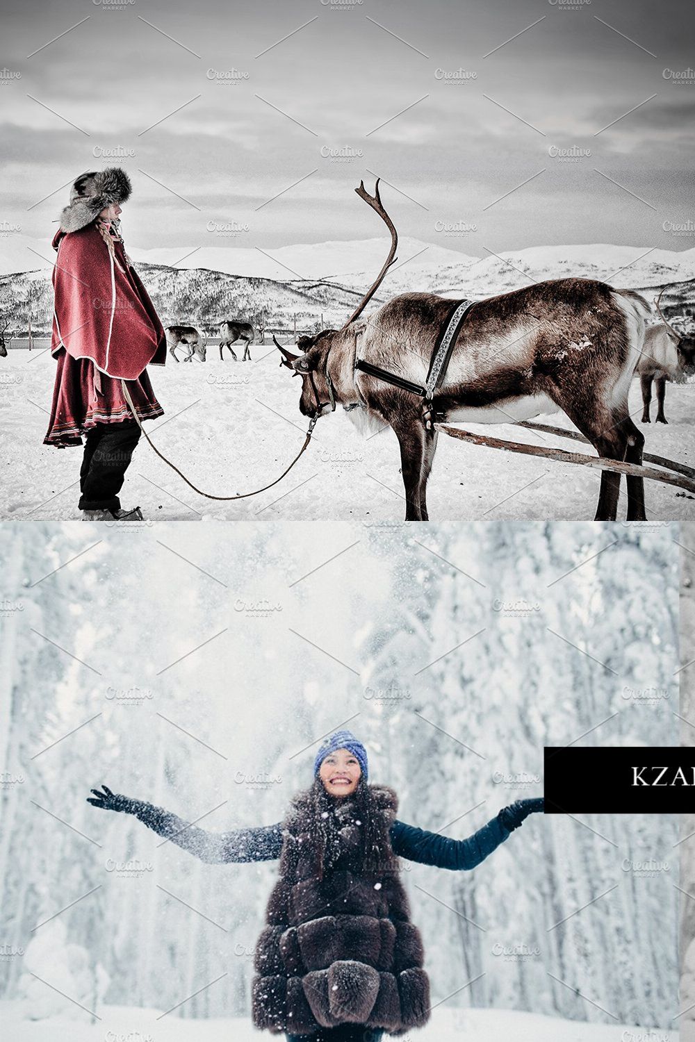 12 x Lightroom Presets, Winter Magic pinterest preview image.