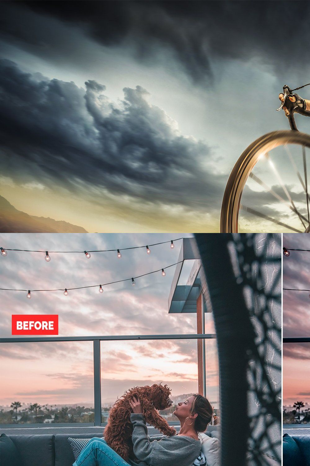 120 Master HDR Photoshop Actions pinterest preview image.