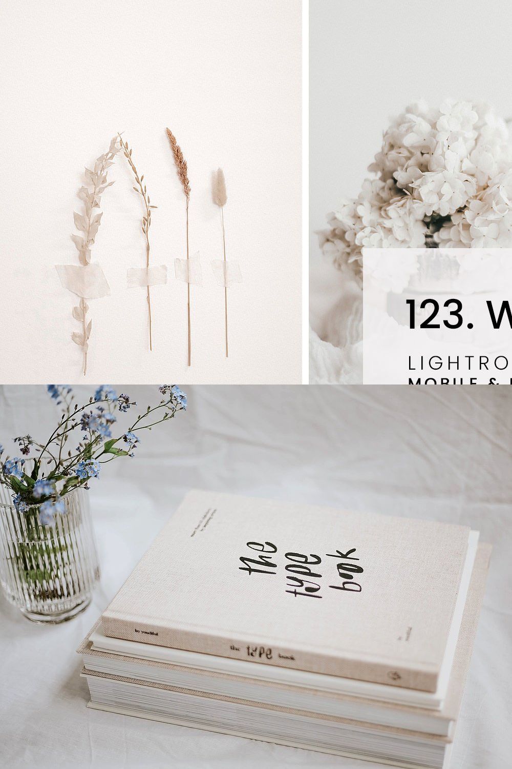 123. White Aesthetic pinterest preview image.