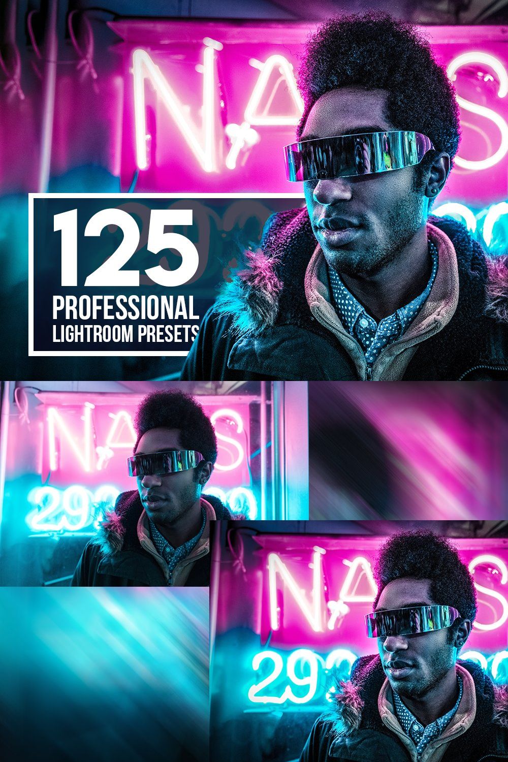125 Professional Lightroom Presets pinterest preview image.