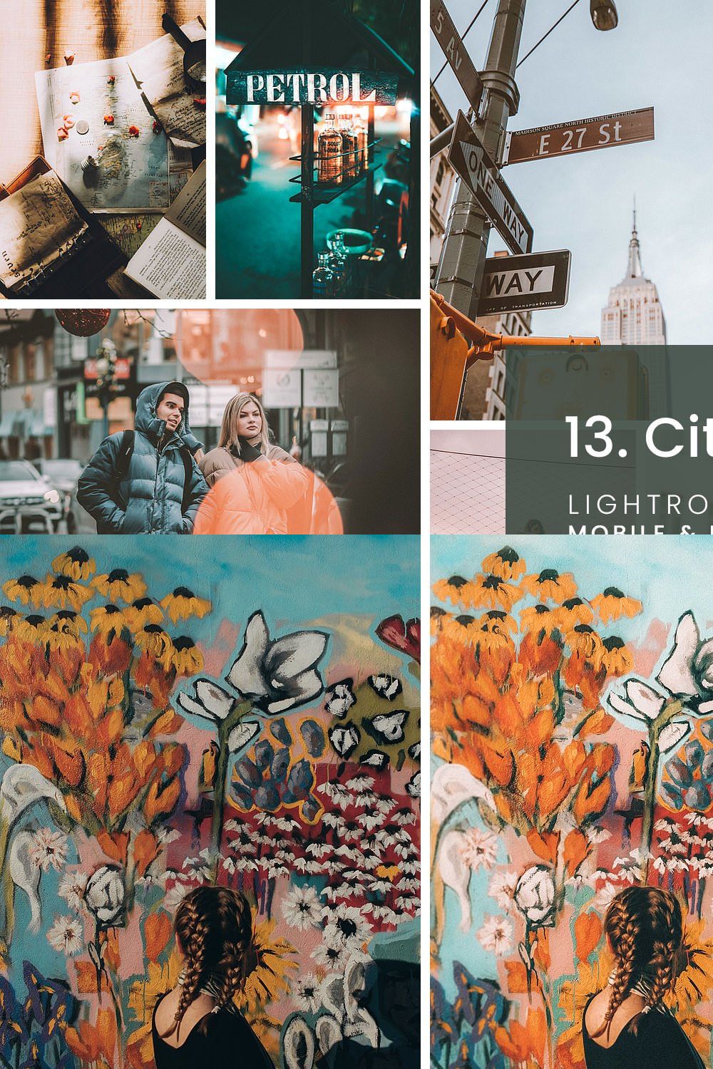 13. City Lust - Lightroom Presets pinterest preview image.