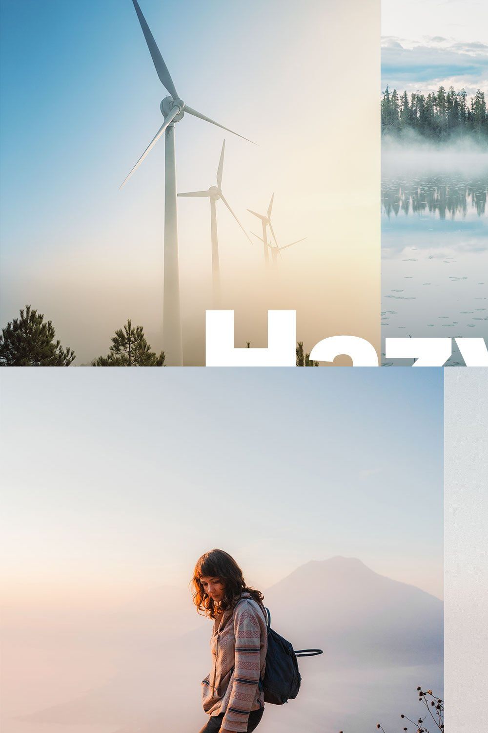 14 Hazy Mood Lightroom Presets LUTs pinterest preview image.